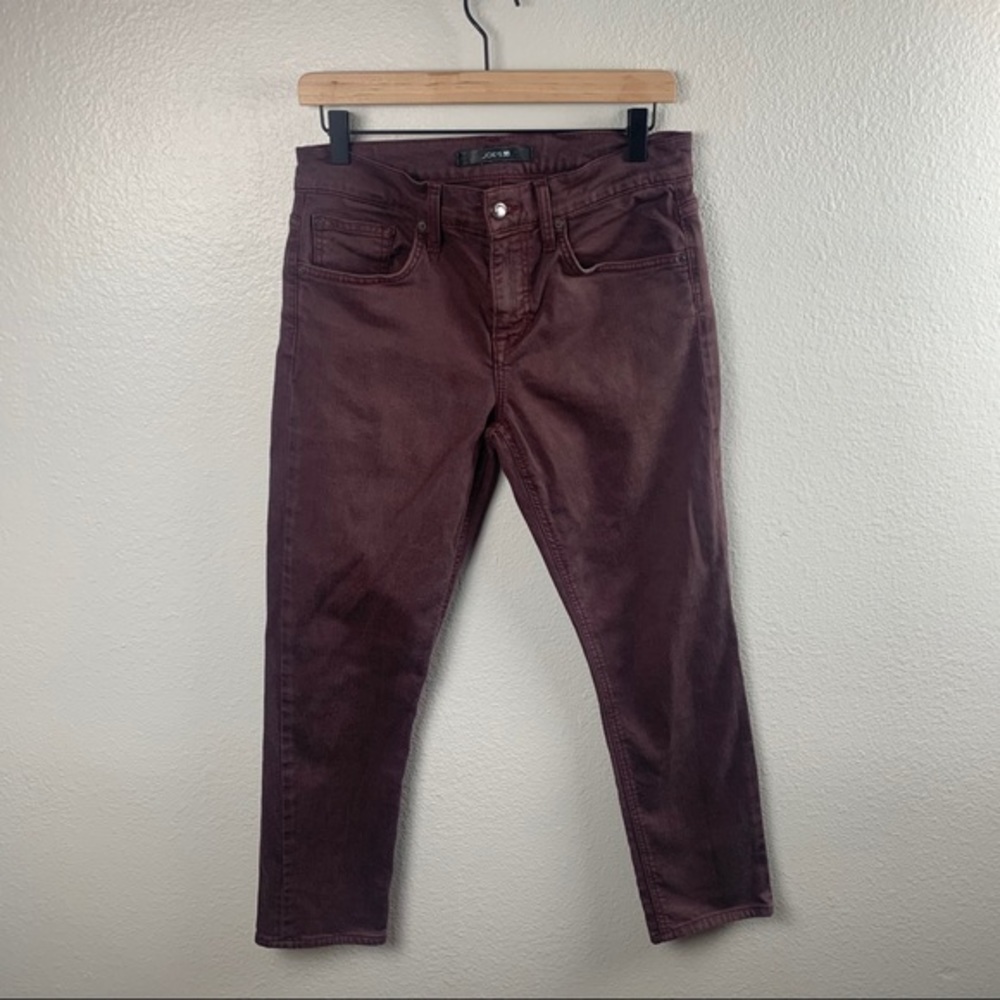 MENS JOES JEANS SLIM FIT MAROON PANTS
